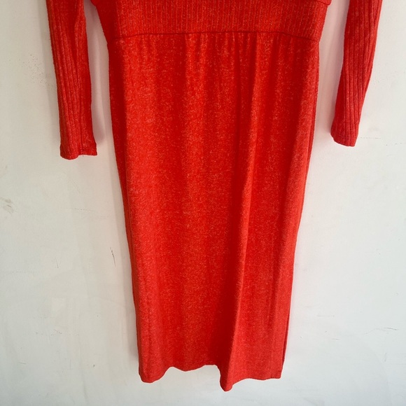 DAILY PRACTICE x ANTHROPOLOGIE Soft Draped Cowl Neck Midi Dress Size Small - Picture 7 of 9